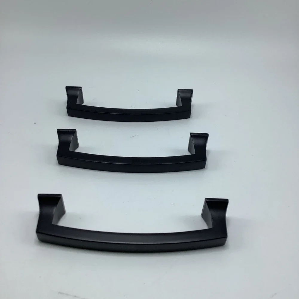 3 Matte Black Cabinet Handles Cabinet Pulls Cupboard‎ Drawer Dresser Handles